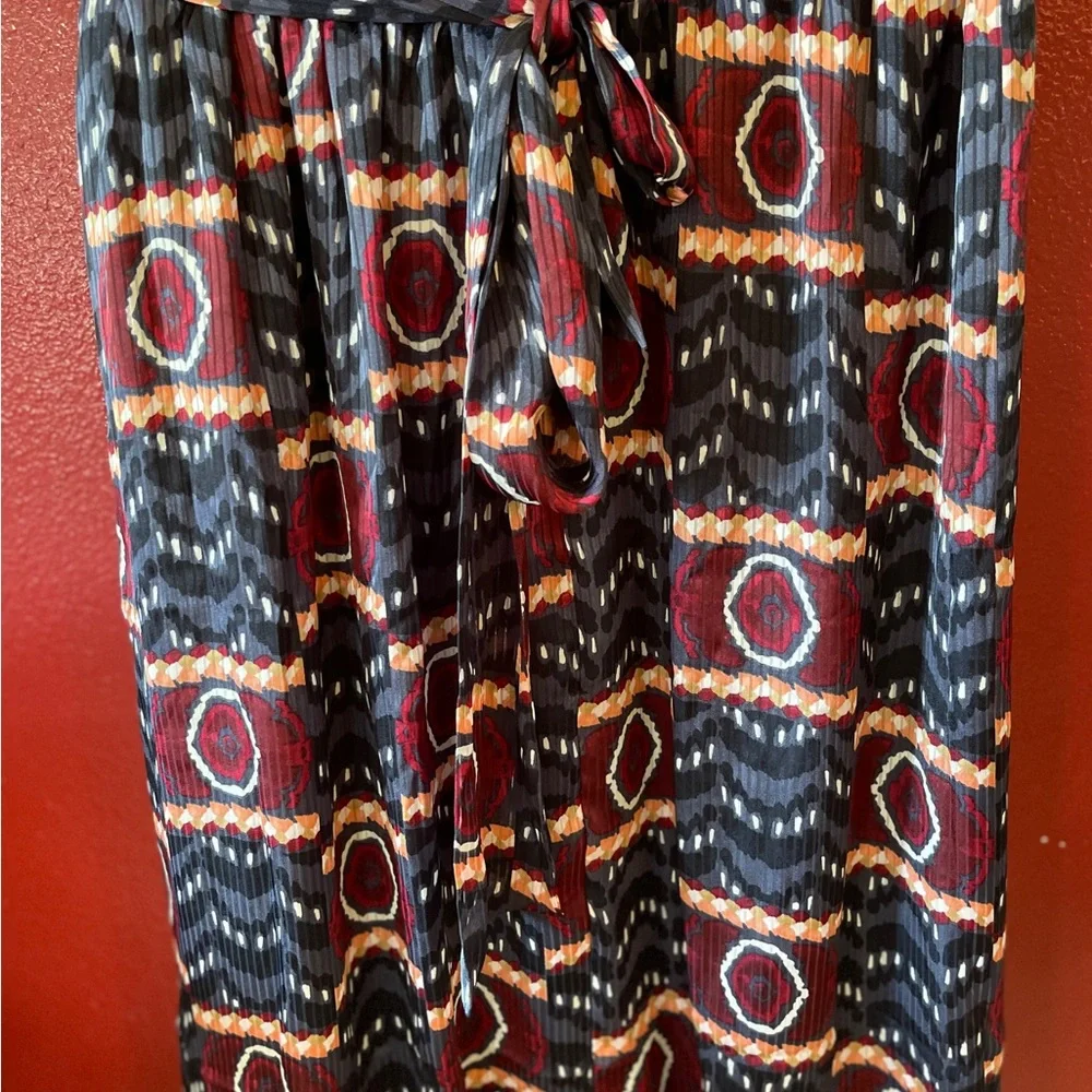 Lane Bryant NWT Size 14‎ Geometric Pattern Skirt with Elastic Waist & Sash